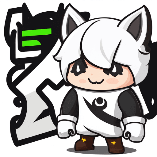 AI generated: Imagine, A cute male mascot for a gaming company, simple, vector, flat design,white background