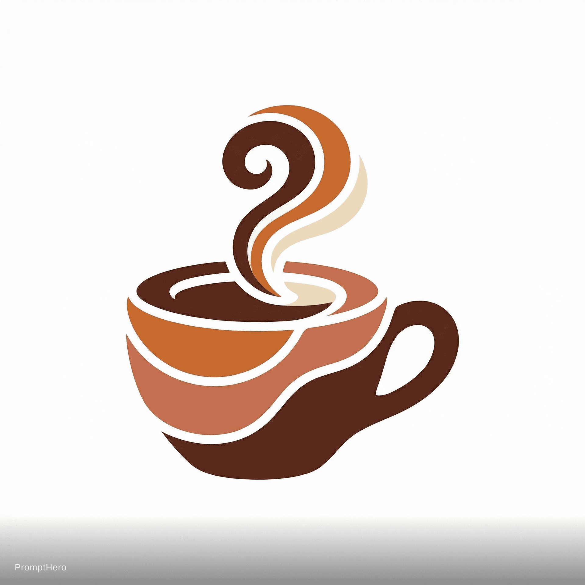AI generated: Artisan coffee shop, steaming cup, earth tones, cozy and warm feeling