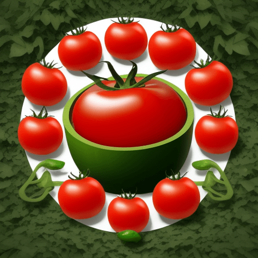 AI generated: A logo made of tomatoes