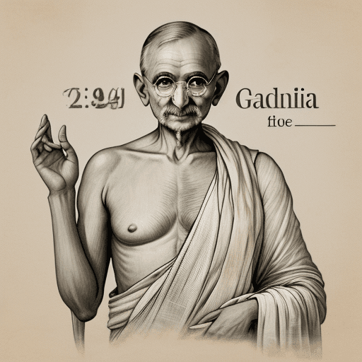 AI generated: Gandhi