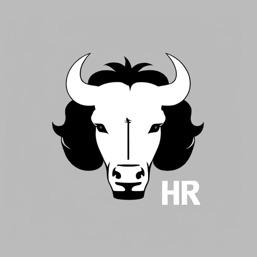 AI generated: Formula 1 minimalist team logo based of an spanish team whose name is HRE and have a minimalist bull...