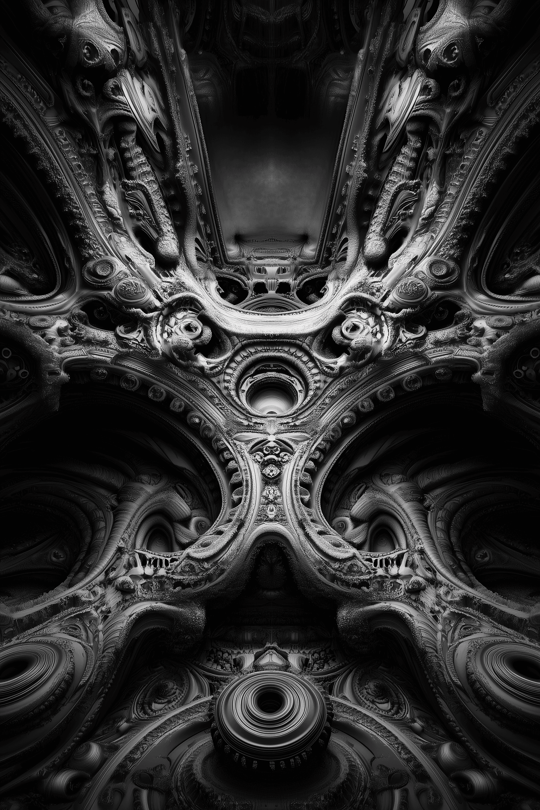 AI generated: Captivating Monochrome Illusion
