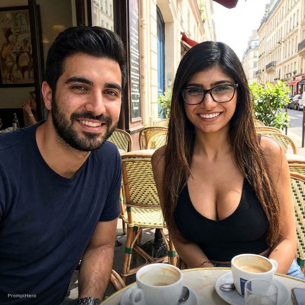 AI generated: Make him with sexy mia kalifa 