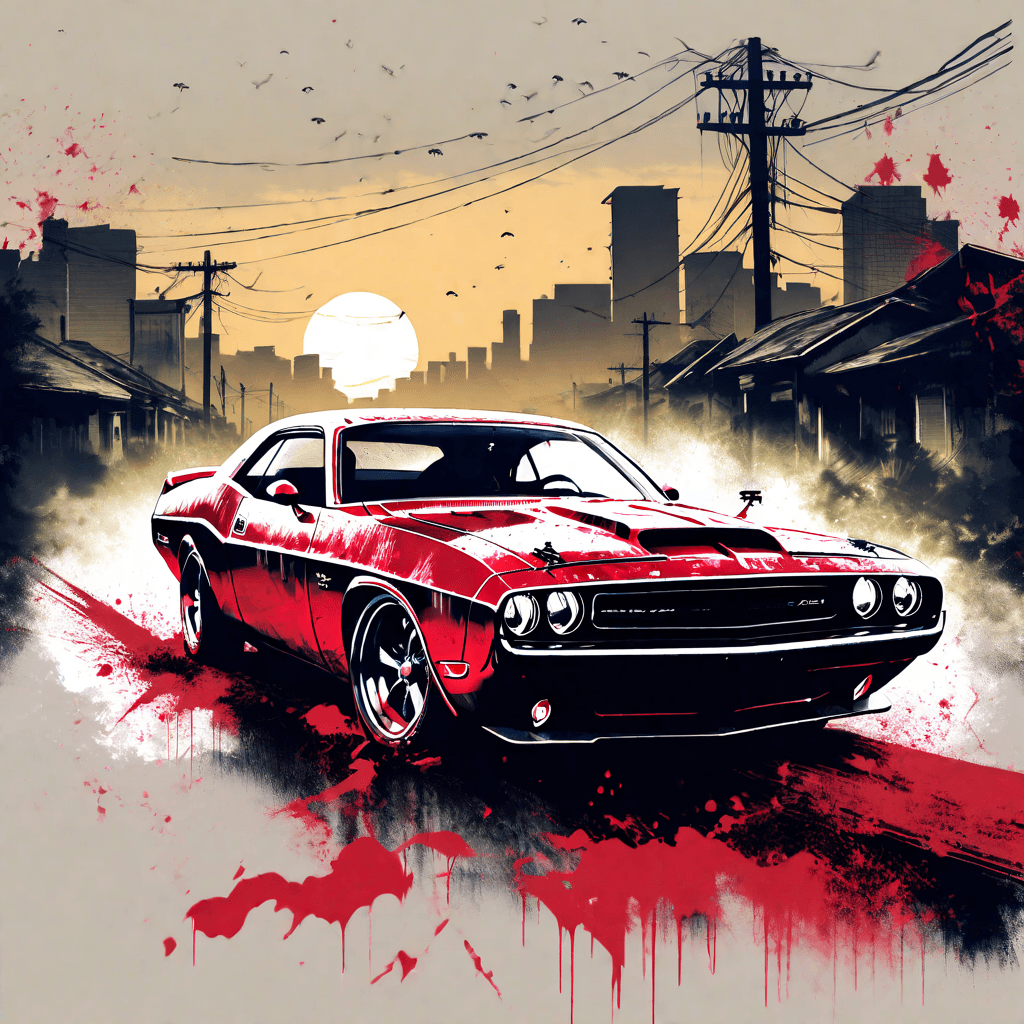 AI generated: A Masterfully drawn (((comic Horror poster style))) for a (retrospective world) featuring a sleek, (...