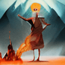 AI generated: A mystical scene featuring a  monk standing proudly before a Shaolin Monastery backdrop.
The four el...
