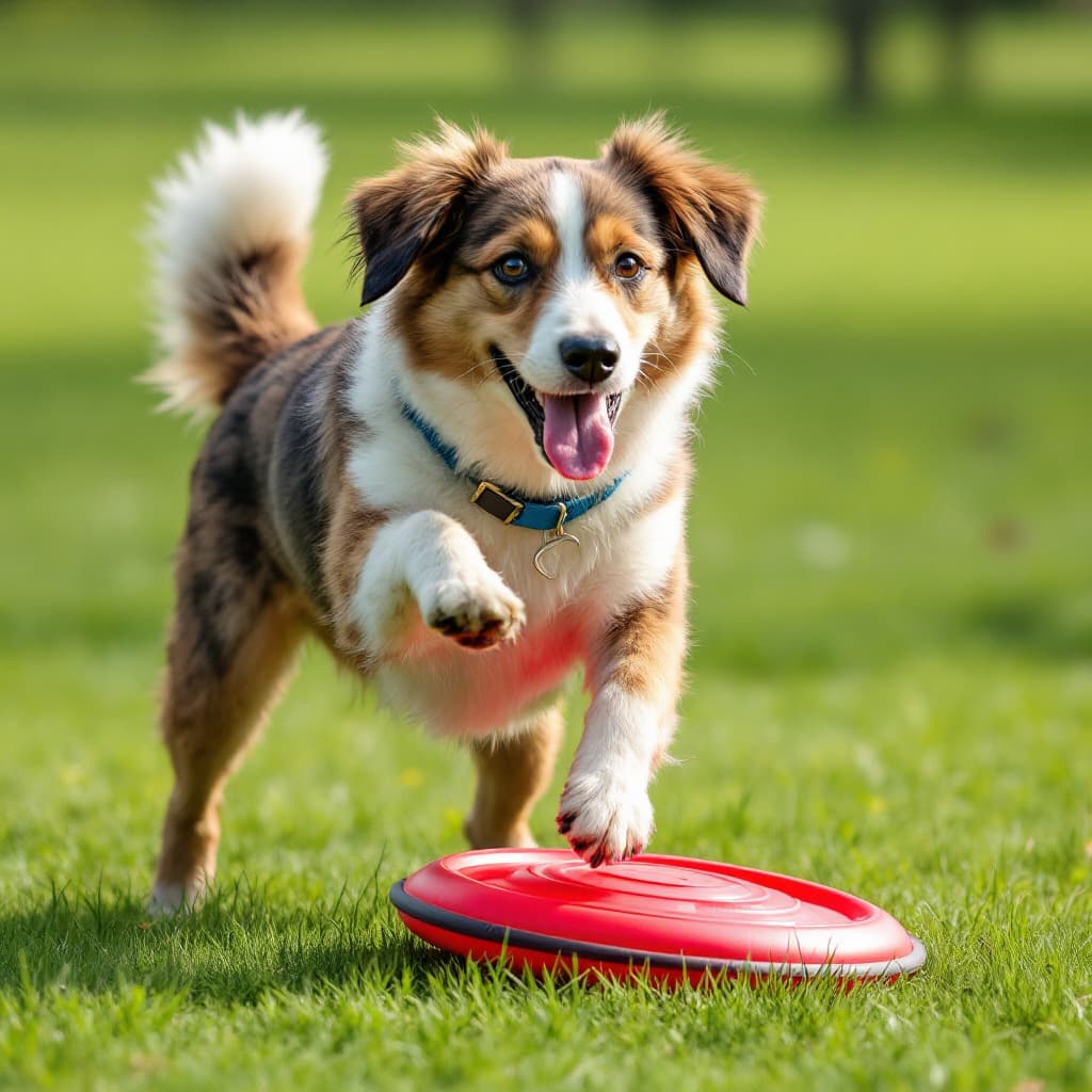 AI generated: dog frisbee park




.

