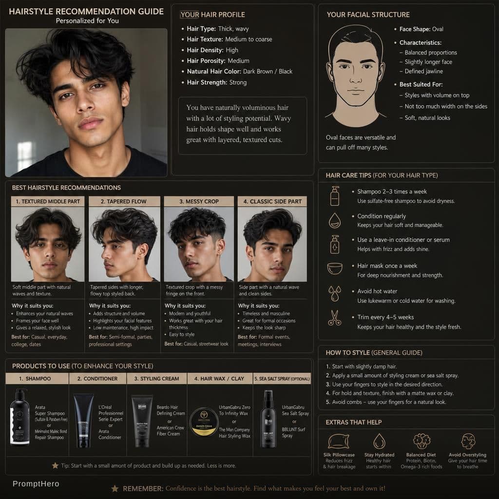 AI generated: Recommendation of hairstyles,also telling information about hair styles, hair type, facial structure...