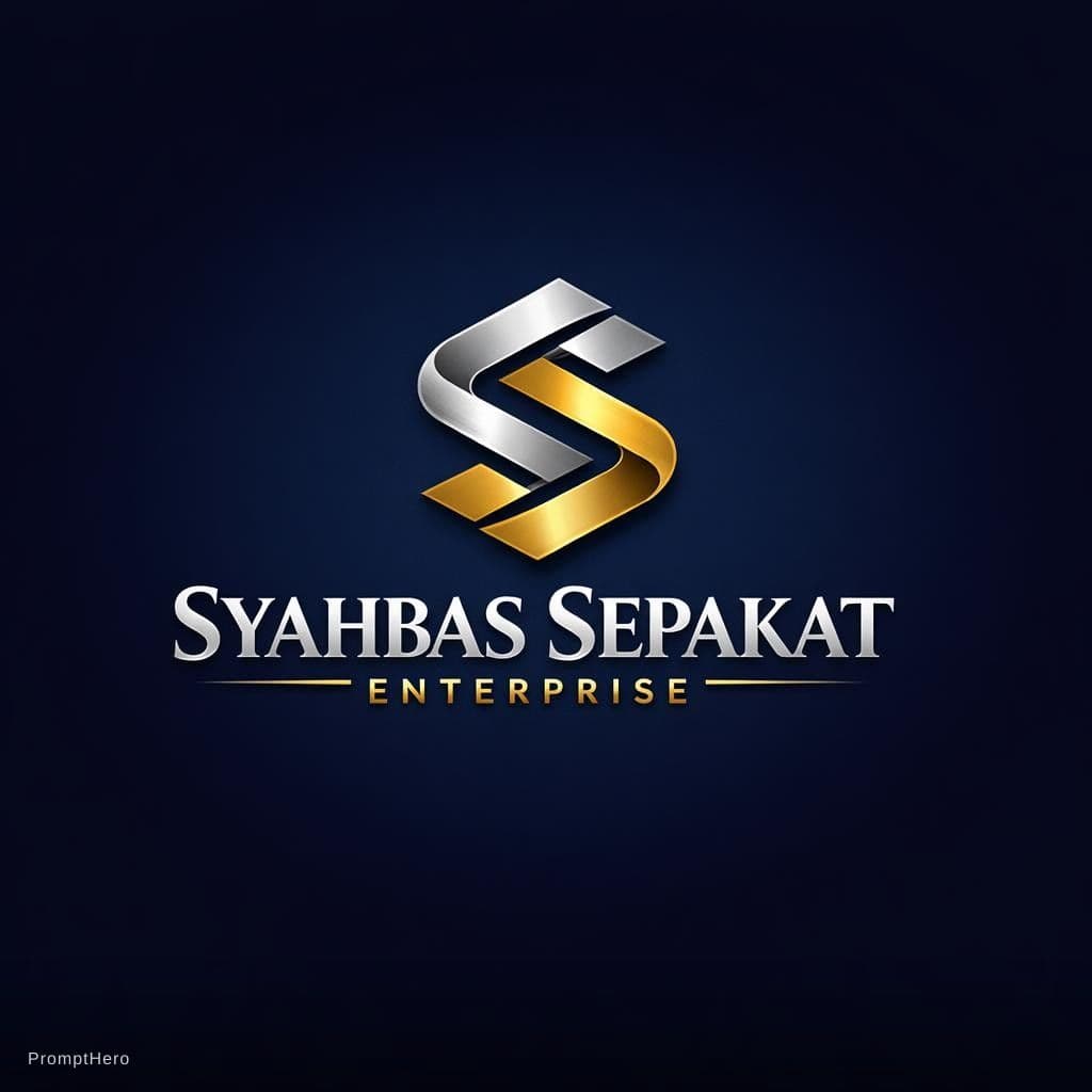 AI generated: i have a company named SYAHBAS SEPAKAT ENTERPRISE MAKE COMPANY A LOGO REGARDING THE NAME MAKE IT MOR...