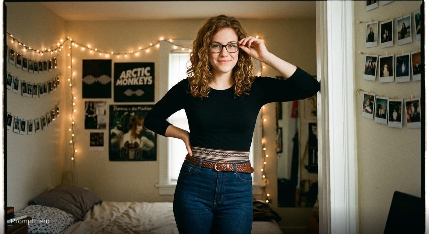 AI generated: umblr photo what would go viral in 2012 of a young woman in her room who wants extra attention for h...