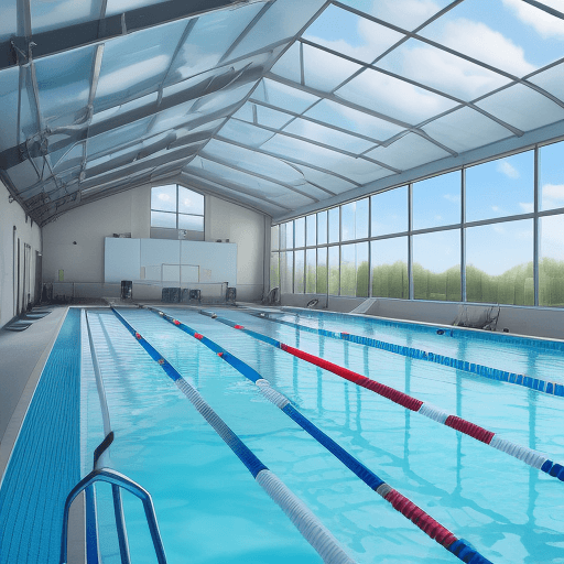AI generated: a swimming pool full of fluffy clouds --s 750 --ar 4:5 --v 6. 0