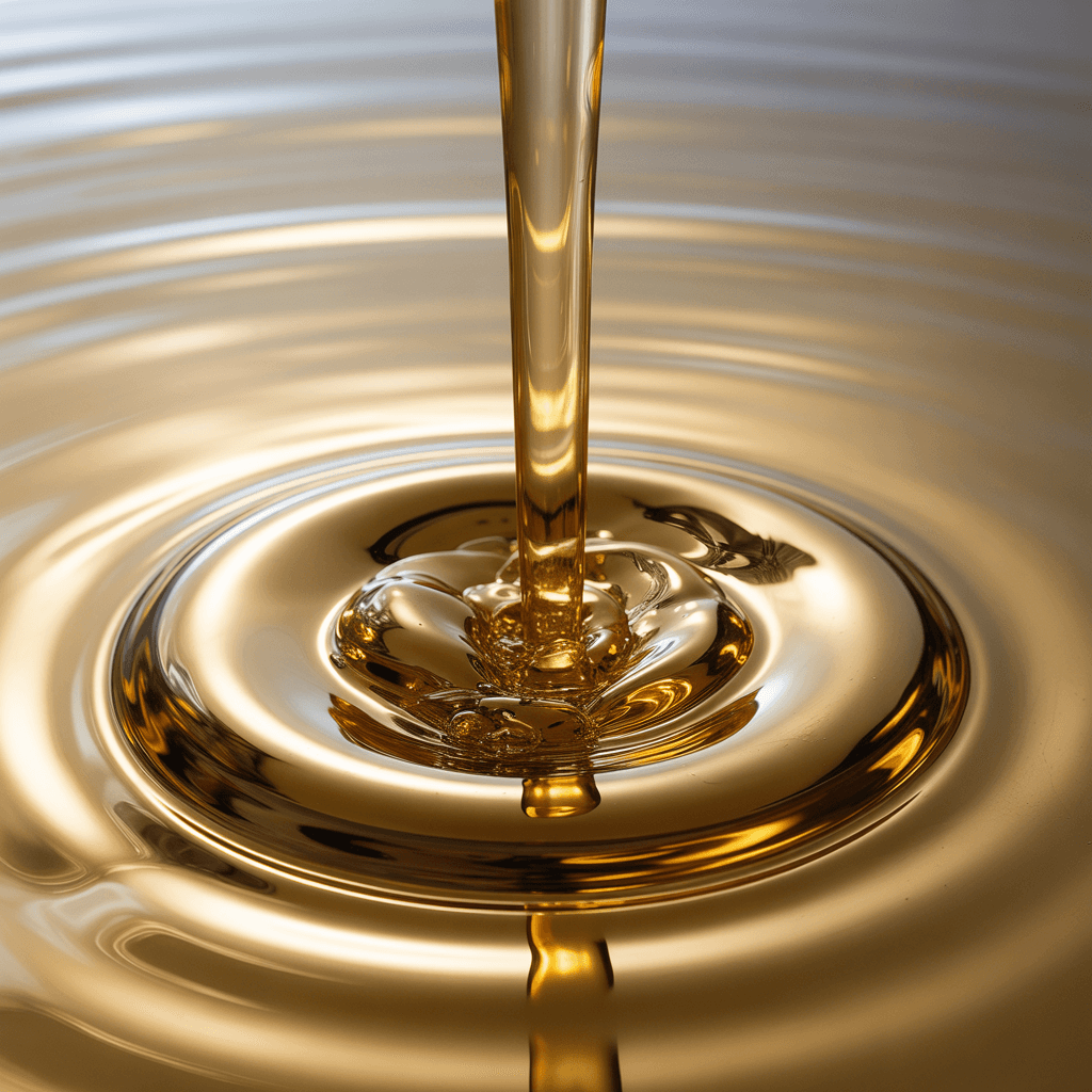 AI generated: SMOOVE GOLD LIQUID FLOW FLUID, GLOSSY, OBERFLÄCHE, LIGHT REFLECTION,
DOWN VIEW, PATTERN
