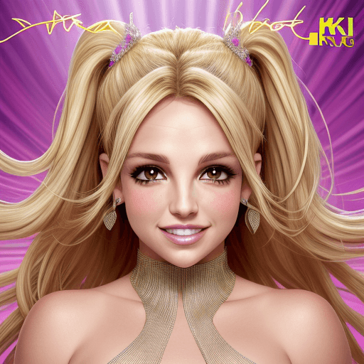 AI generated: Photo BRITNEY SPEARS ,MET GALA ,texture 4K, high quality, beautiful hair, cartoon, original album co...