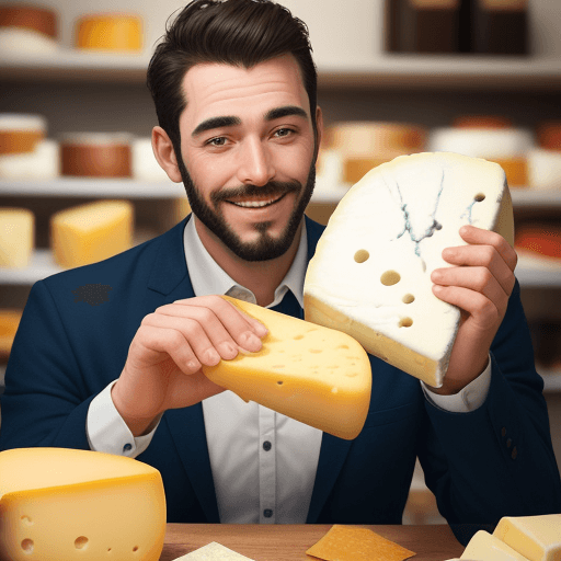 AI generated: a man that loves cheese 
