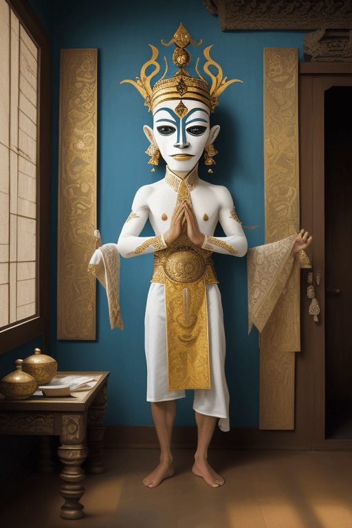 AI generated: The bali barong in the room, (by Pablo Picasso:1.3)