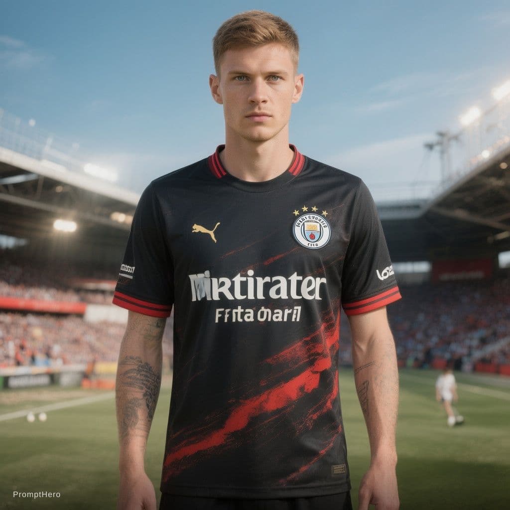 AI generated: Upgraded version  Manchester city shirt

