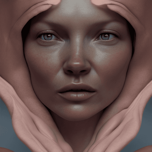 AI generated: hyper realism, cgi, kate moss, fashion, ultra realism human skin texture, cinematic, hyper realism, ...