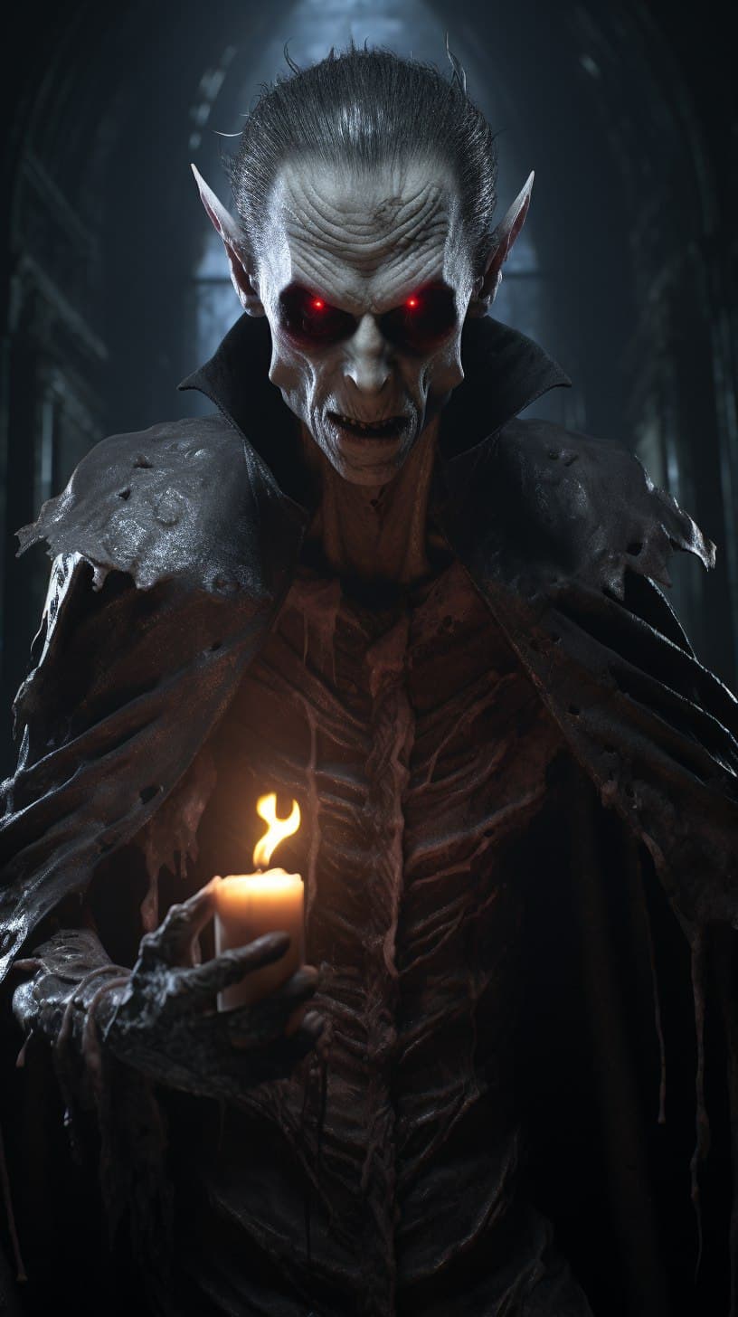 AI generated: Killing the mystery hunter vampire, horror, hyper realistic, ambient lighting, concept art, intricat...