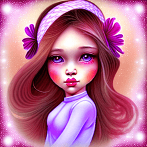 AI generated: girl dreamy