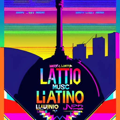 AI generated: Latino 2023 NJ, music festival poster, graphic design, colorful, highly detailed text, 8k, high reso...