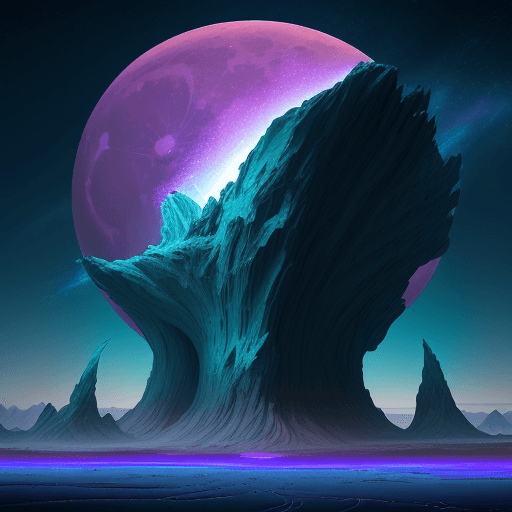 AI generated: Generate an image of a breathtaking science fiction landscape that stretches beyond imagination in t...