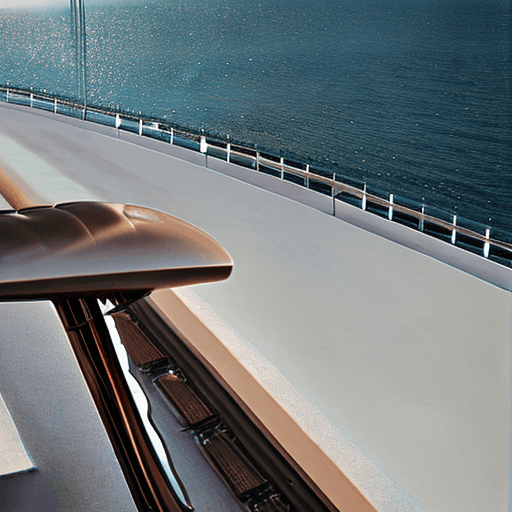 AI generated: Hyper realistic eye level photo of a 1950 Indian Warrior TT overlooking the ocean, daylight, indirec...