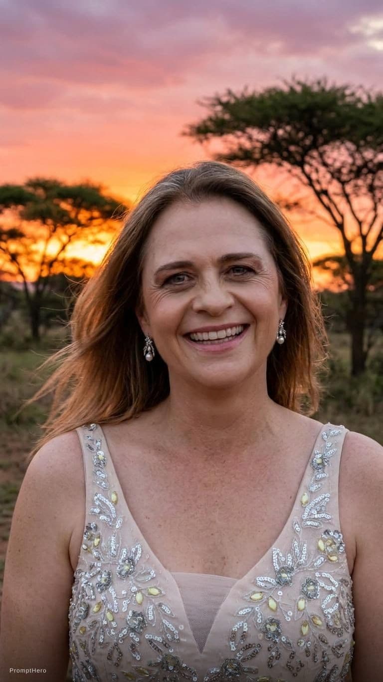 Hero prompt: African sunset