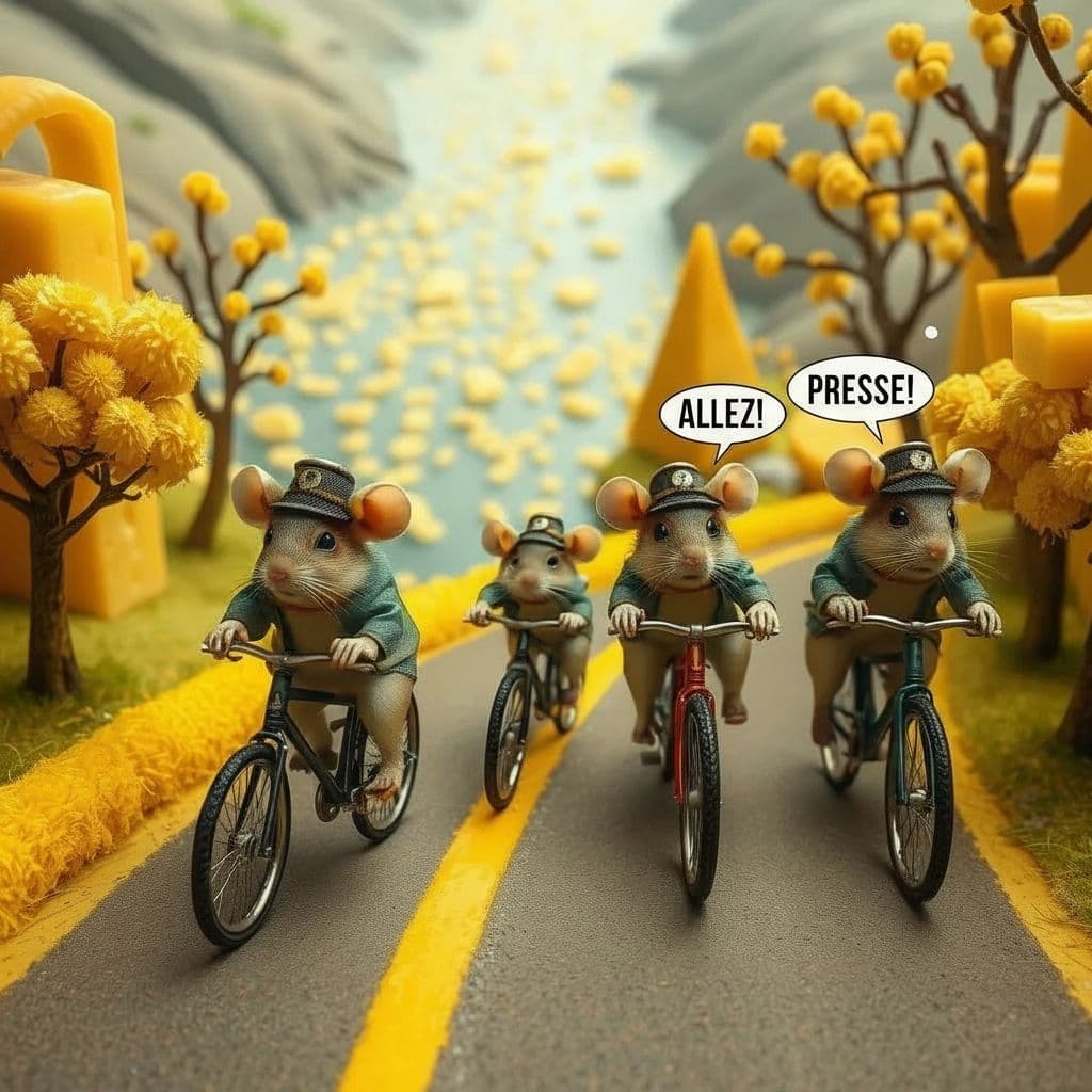 AI generated: la course du vélo