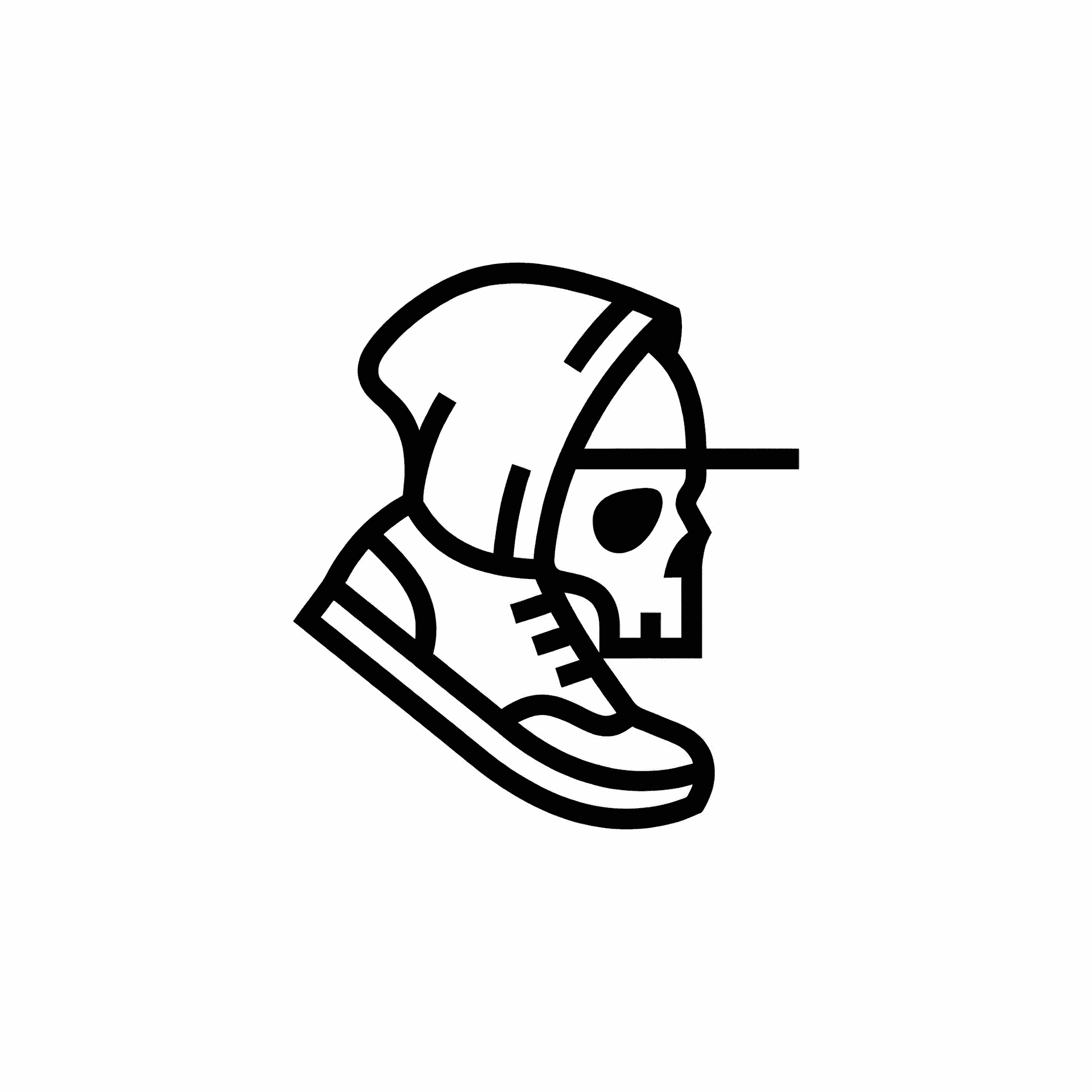 AI generated: a logo for a urban clothing comany that specialize in t shirts, hoodies, sneakers, skull caps and ba...