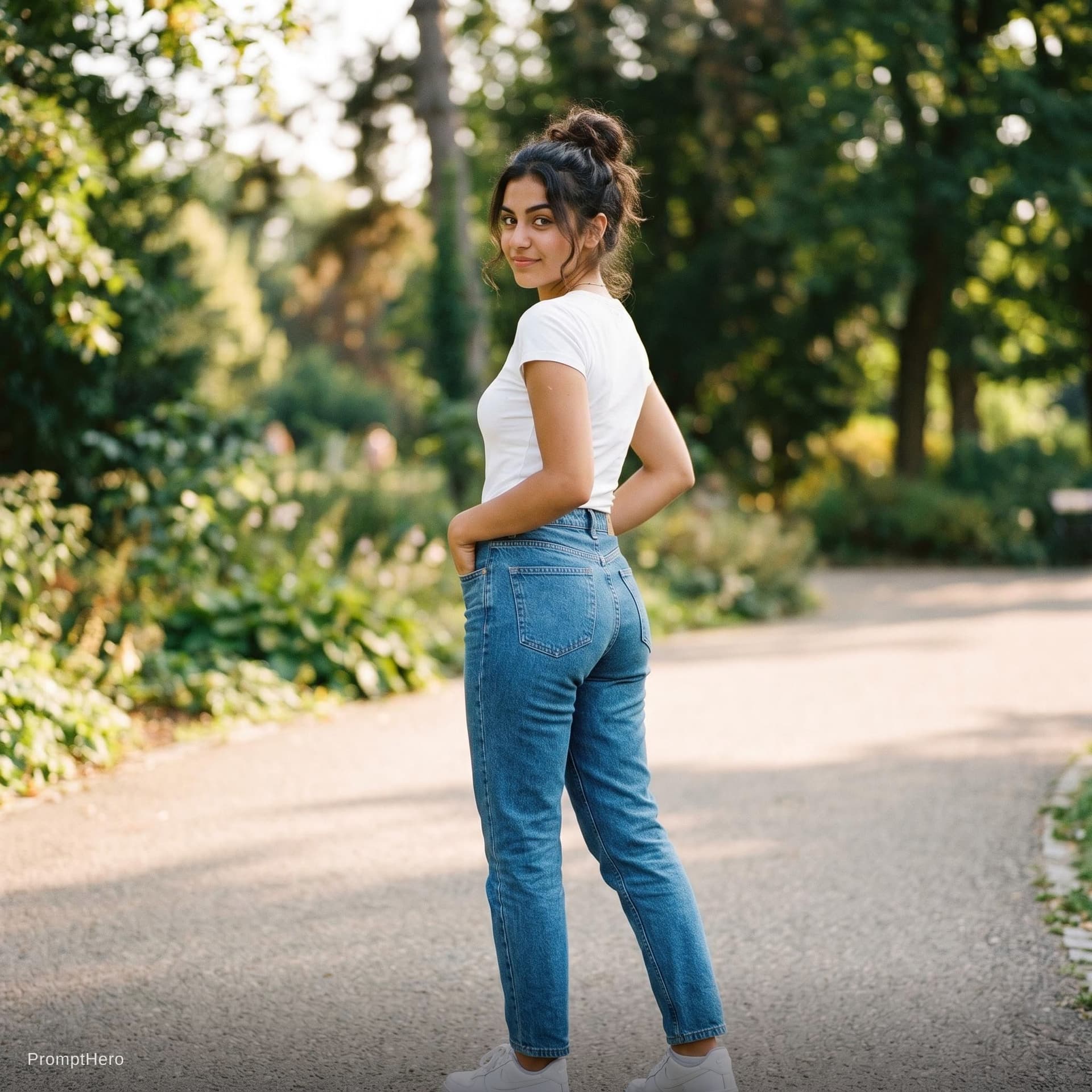 AI generated: sex, 1girl, 18 years old, showing you her ass, sexy posing
