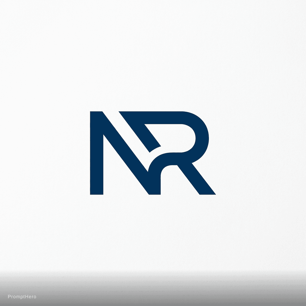 AI generated: crear un logotipo de mi marca personal con mis inciales NR