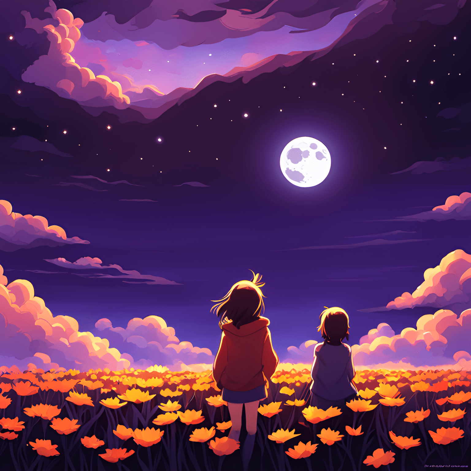 AI generated: master piece,anime landscape,inspire from your name anime,Nij, wide shot, Expansive landscape photog...