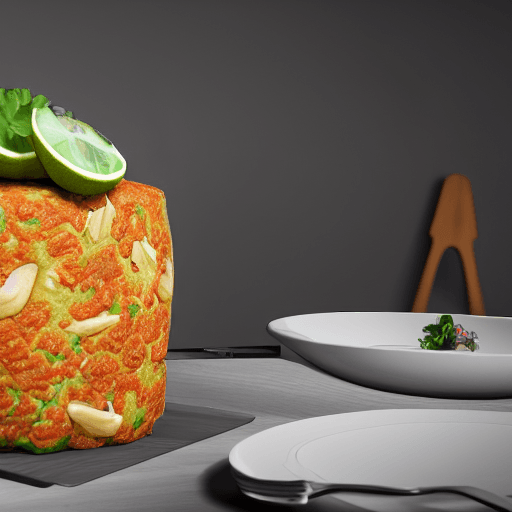 AI generated: delicious crab rave cake photorealistic, cookbook photograph ultra detailed image, studio lighting, ...