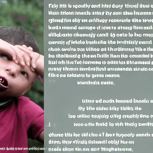 AI generated:  until his teeth showed, the boy put one hand on his forehead as if protesting. His expression was l...