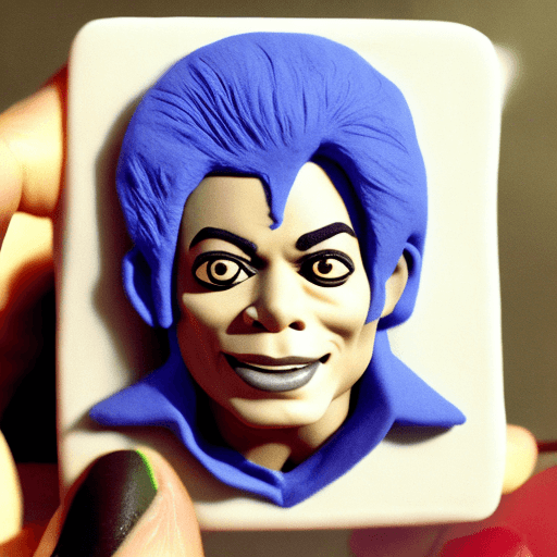 AI generated: michael jackson playdoh clay