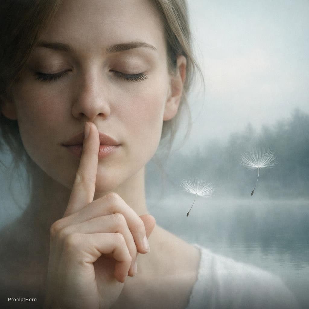 AI generated: Create an image that represents silence.