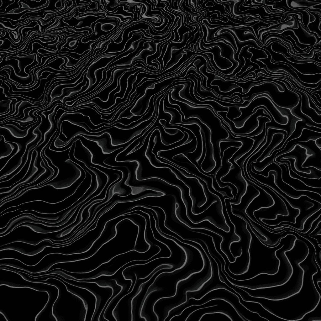 AI generated: topographic pattern in black and white
