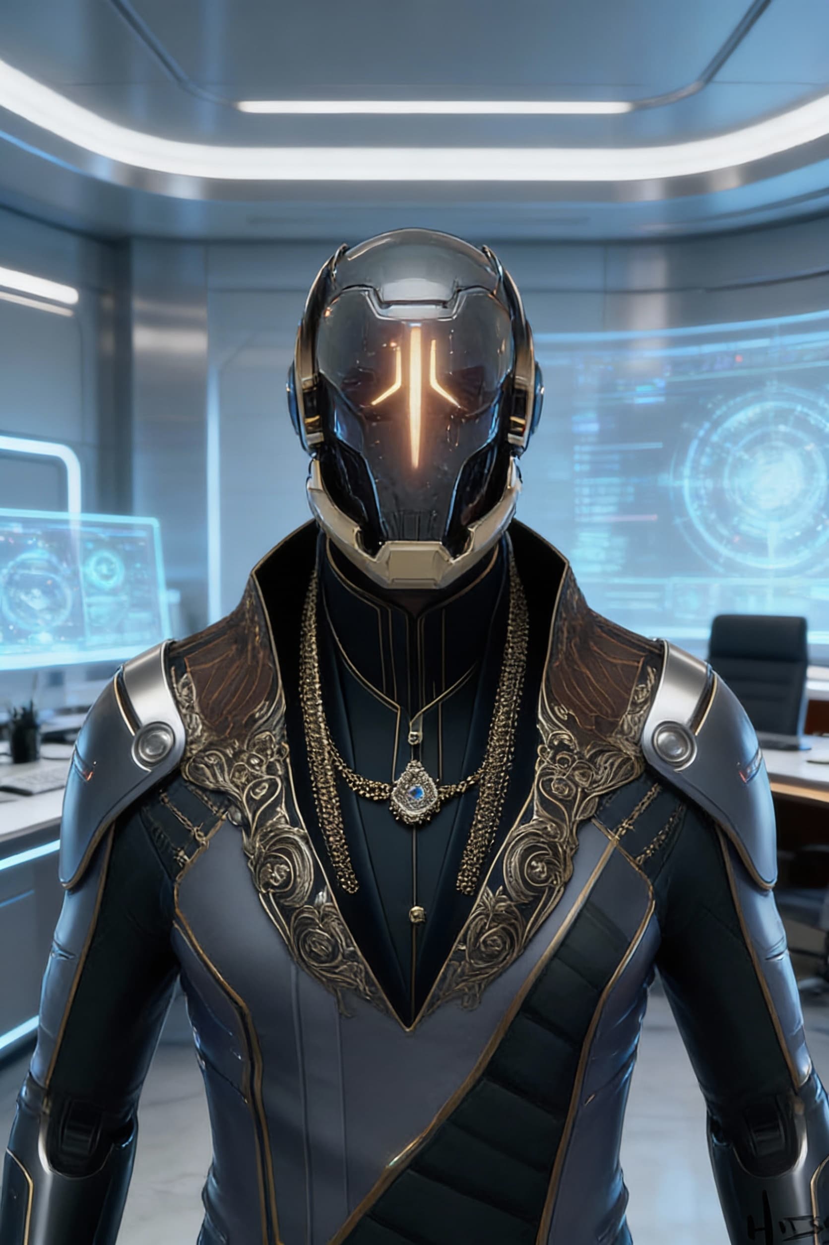 AI generated: Create a visual of the 

First Aqu’ottor Prime of the Galaxial Vora’di Universal Academia
Complete h...