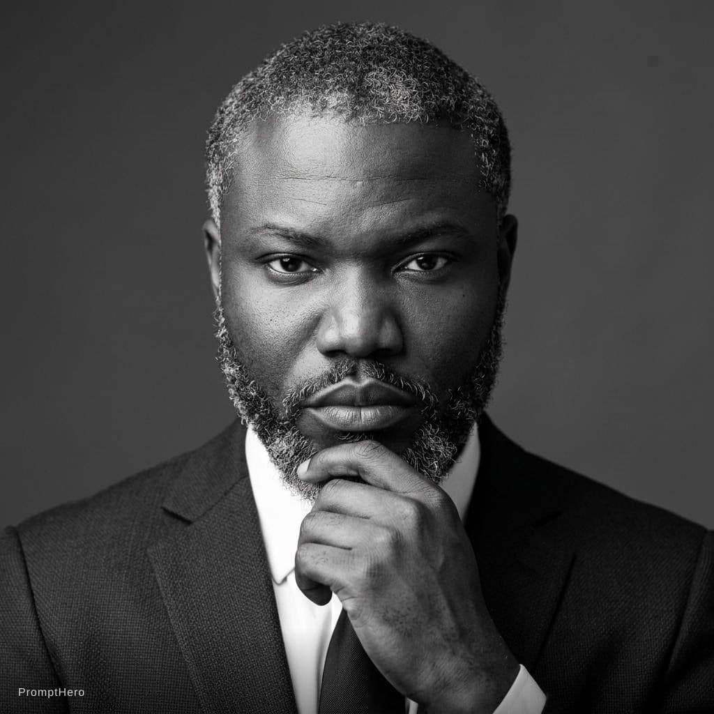 AI generated: Image Type: Digital photograph, formal studio portrait.

Overall Photographic Style: Photorealisti...