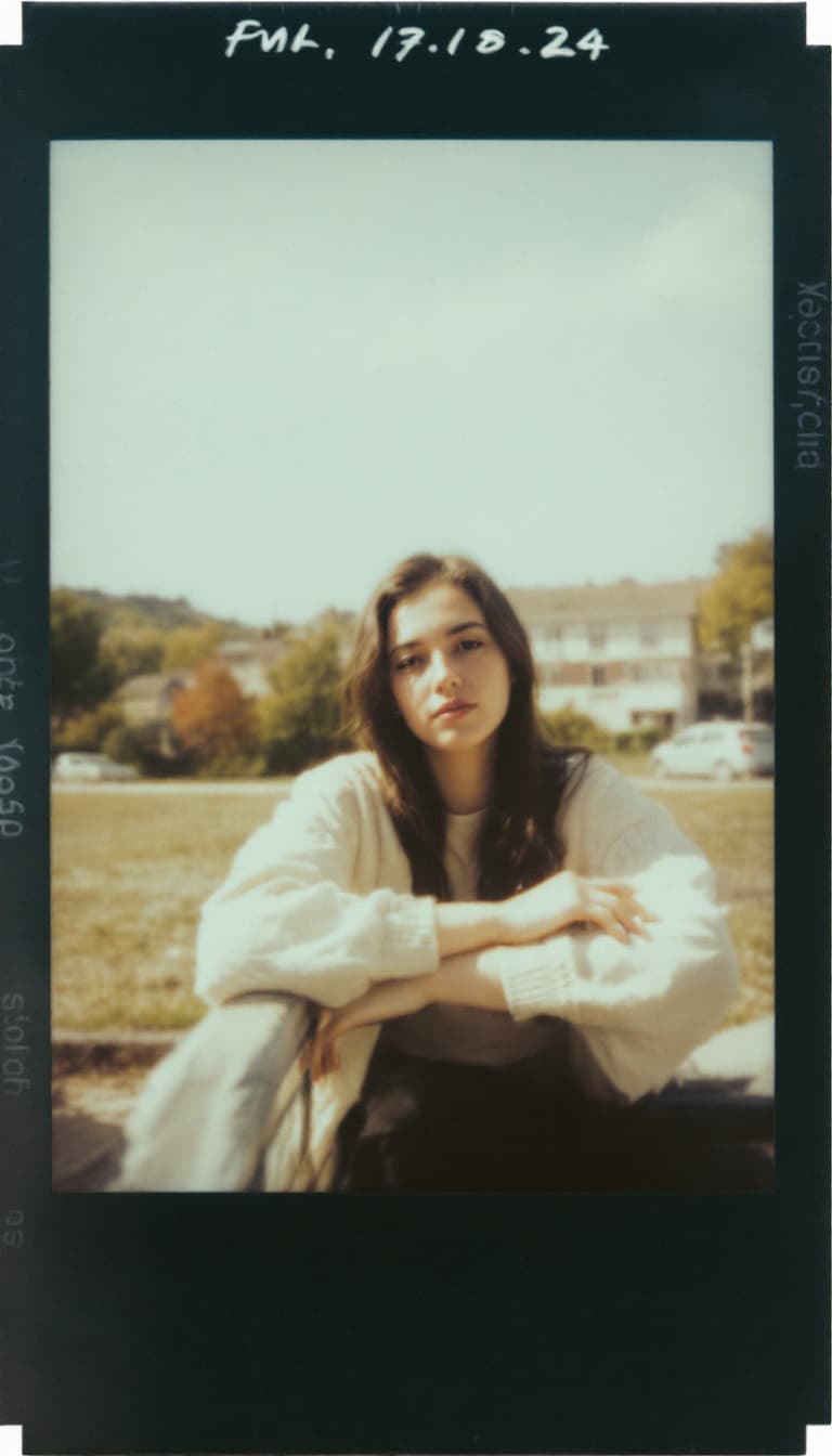 AI generated: Girl, polaroid_24, color polaroid fujifilm