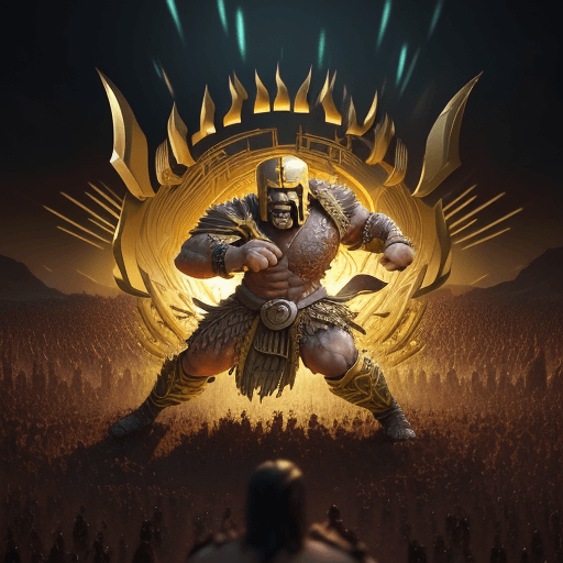 AI generated: clash of clans, acid lighting, hyperdetailed, hyper realistic, epic action full body Incredible clas...