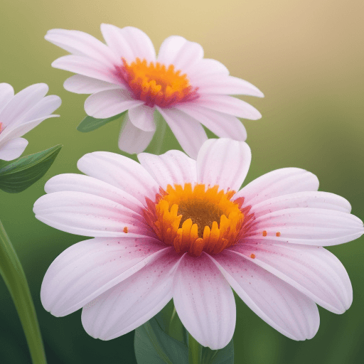 AI generated: Nature flowers. Excellent image quality. Masterpiece. A perfect and detailed background according to...