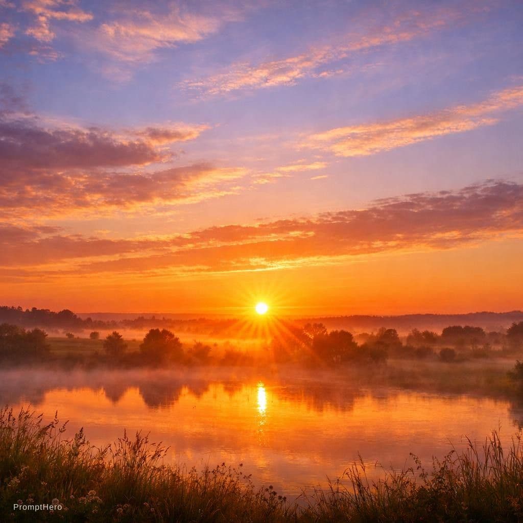 AI generated: sunrise