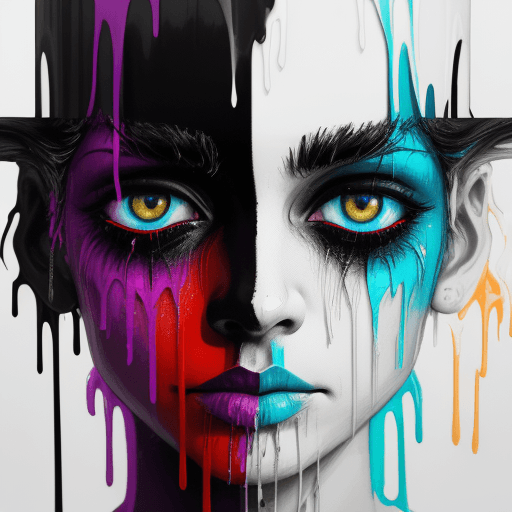 AI generated: high resolution 70s dripping font for "AMPLIFIED BY NIGHT" melting into vertical drips of color, the...