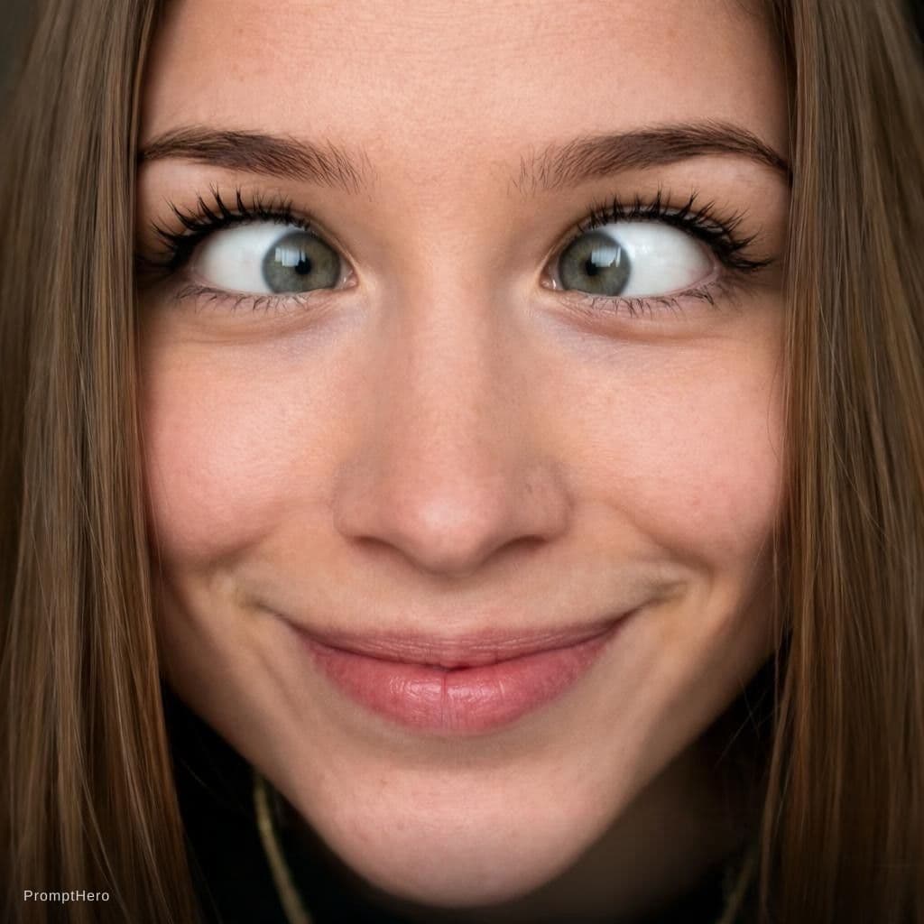 AI generated: Cross the eyes