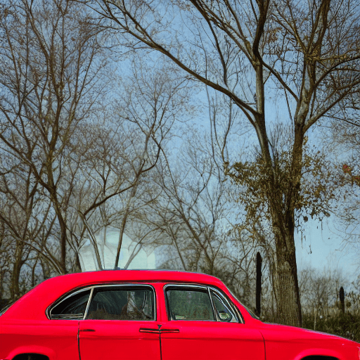 Stable Diffusion prompt: red car