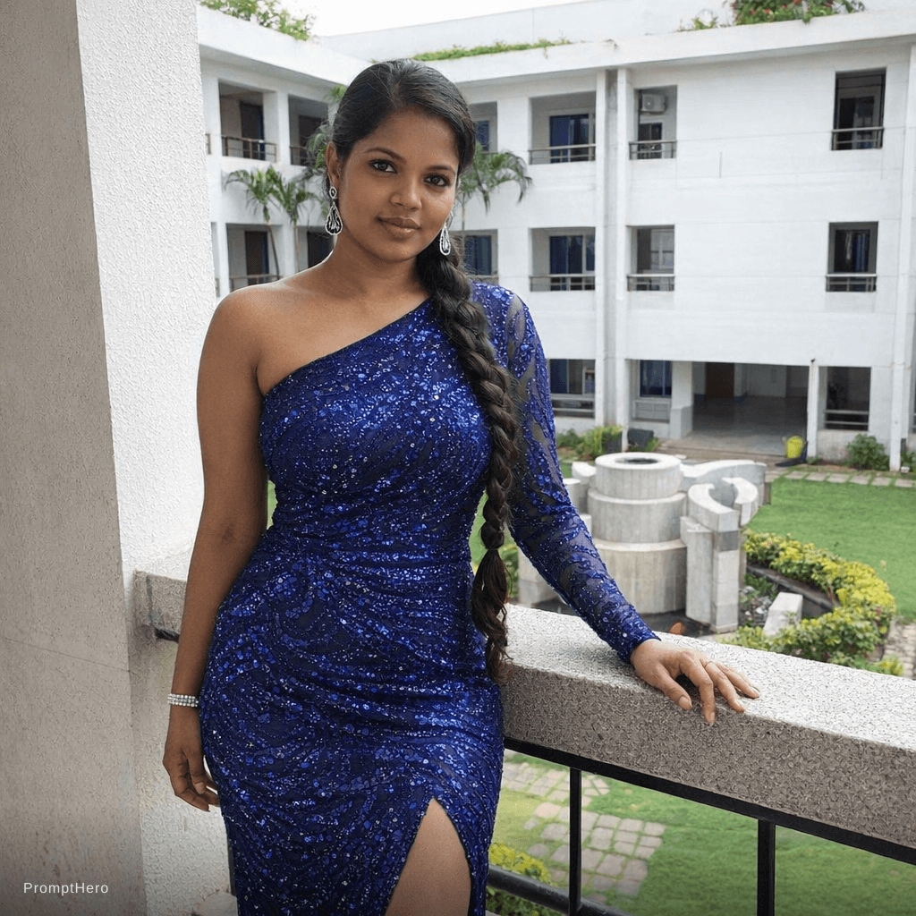 AI generated: A modern stylish outfit with party wear attire