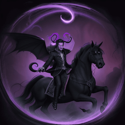 AI generated: Enter the shadowy realm of darkness and mischief as you envision a captivating scene featuring the m...