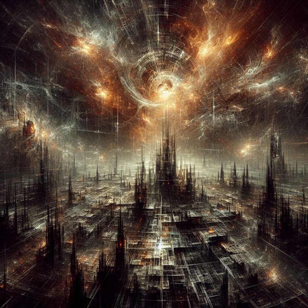 AI generated: dark ambient, chaos, --ar 3:4 --q 2 --s 750