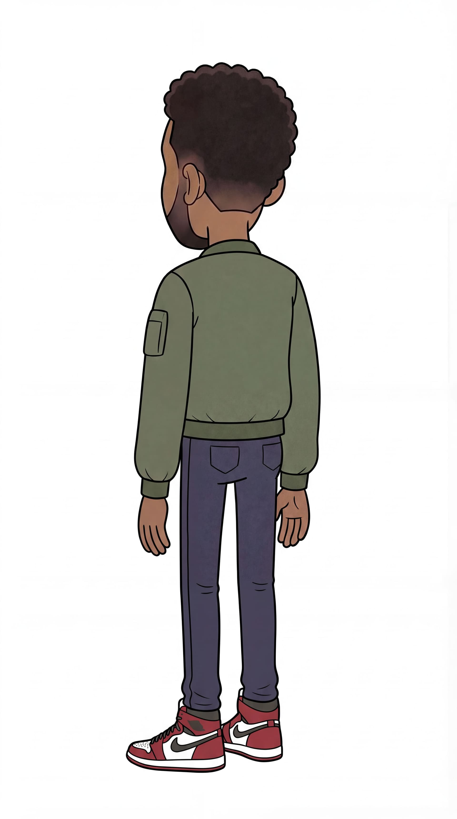 AI generated: fix the second reference image the groin area to have same end. generate new fix for reference 2