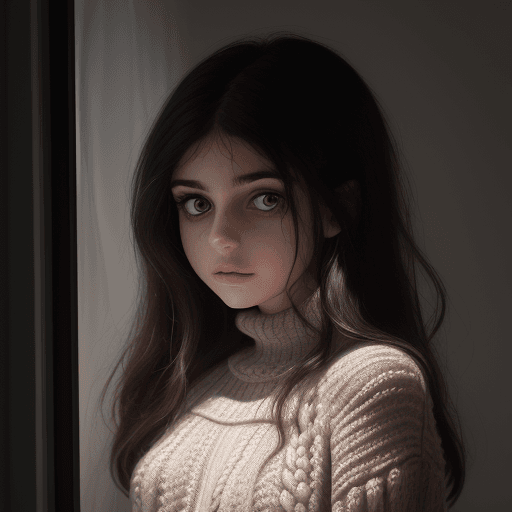 AI generated: lebanese (22:1. 3) year old (woman:1. 1) with (dark:1. 2) hair half (naked:1. 1) in open room with t...